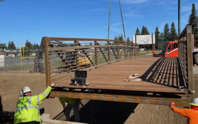 The Regnart Creek Trail bridge is Installed: First Look