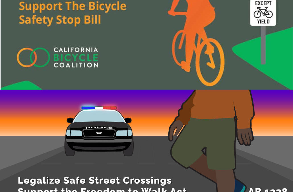 Updates on Bicycle Safety Stop Bill and the Freedom to Walk Act
