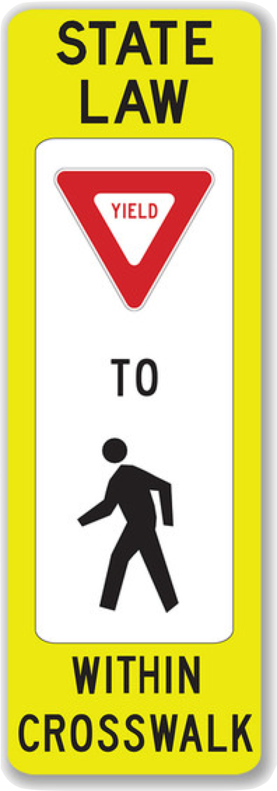 yield-to-pedestrians-sign image