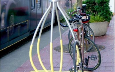 The Cupertino Rotary is providing free artistic bike racks to local businesses