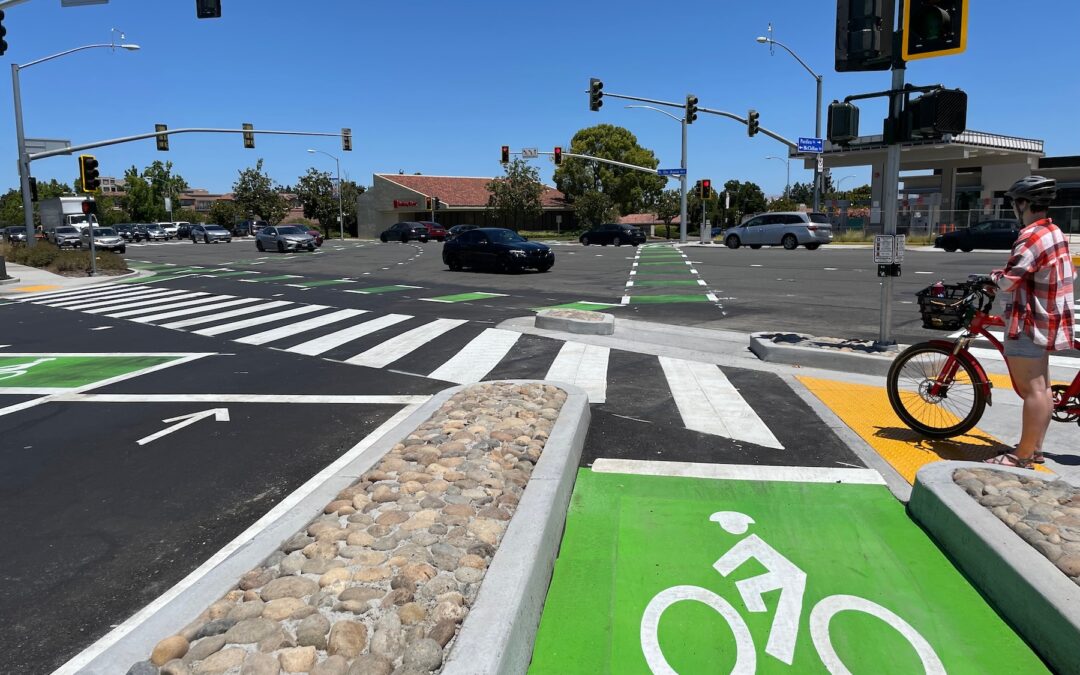 Updated McClellan-DeAnza Intersection safer for cyclists and pedestrians