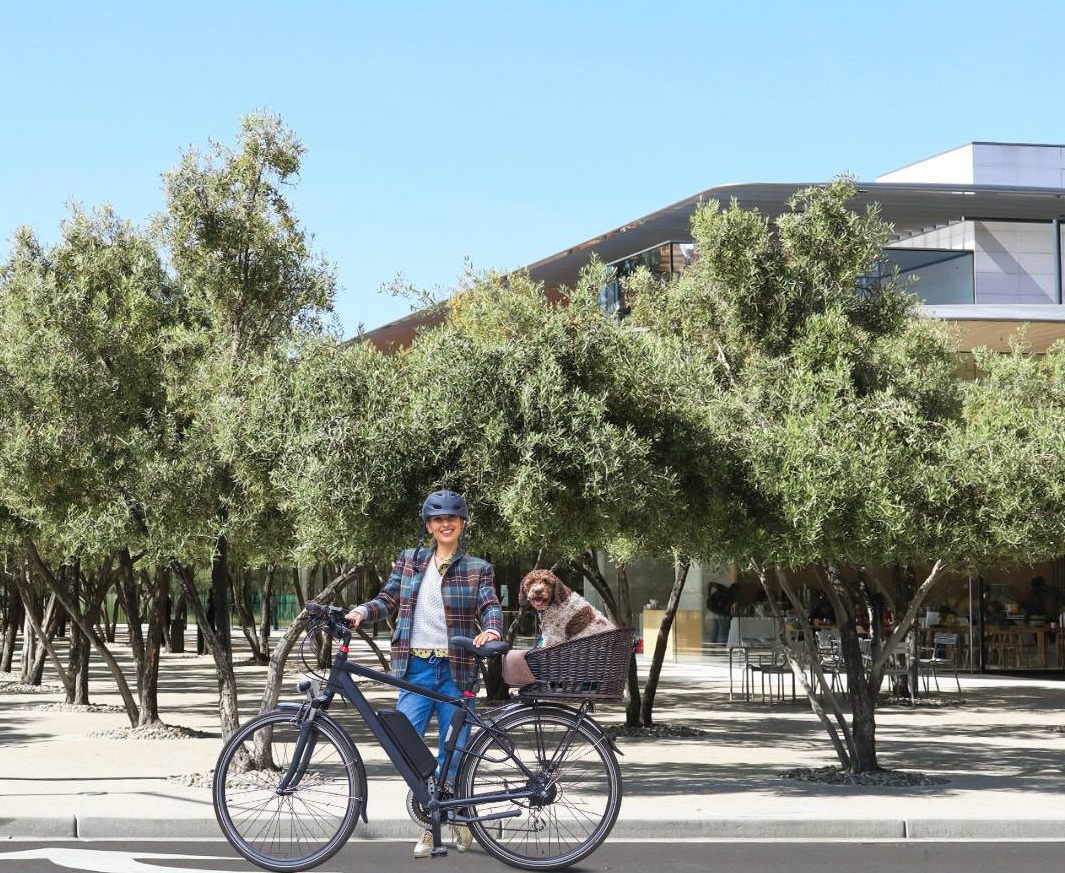 Newsletter items June 2025 - e-bike at Apple Visitors Center