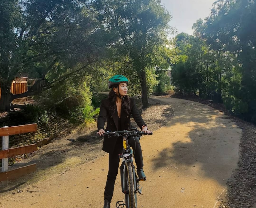 Newsletter items June 2025 - e-bike on the regnart creek trail